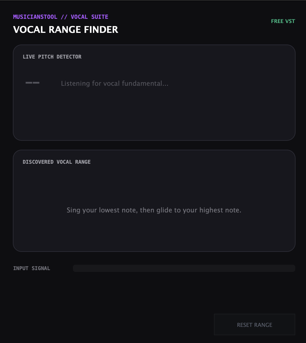 VOCAL RANGE
